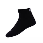 Unisex's Casual Quarter Socks 3 Pairs Black 701221174002