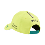 PUMA Aston Martin Alonso men cap in green with BOSS branding and snapback closure