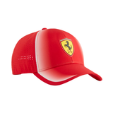 PUMA Ferrari red baseball cap with Scuderia Ferrari shield logo and perforated side panels
