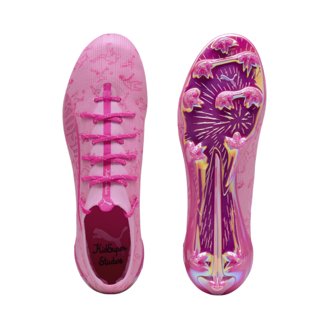 Ultra 5 Ultimate X Kidsdupper FG Men's Football Boots Pink 108414 01