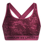 Medium Support Women's Crossback Printed Sports Bra Pink 1361042-659