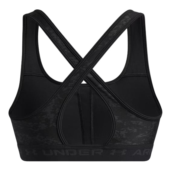 Medium Support Women's Crossback Mid Printed Sports Bra Black 1361042-013