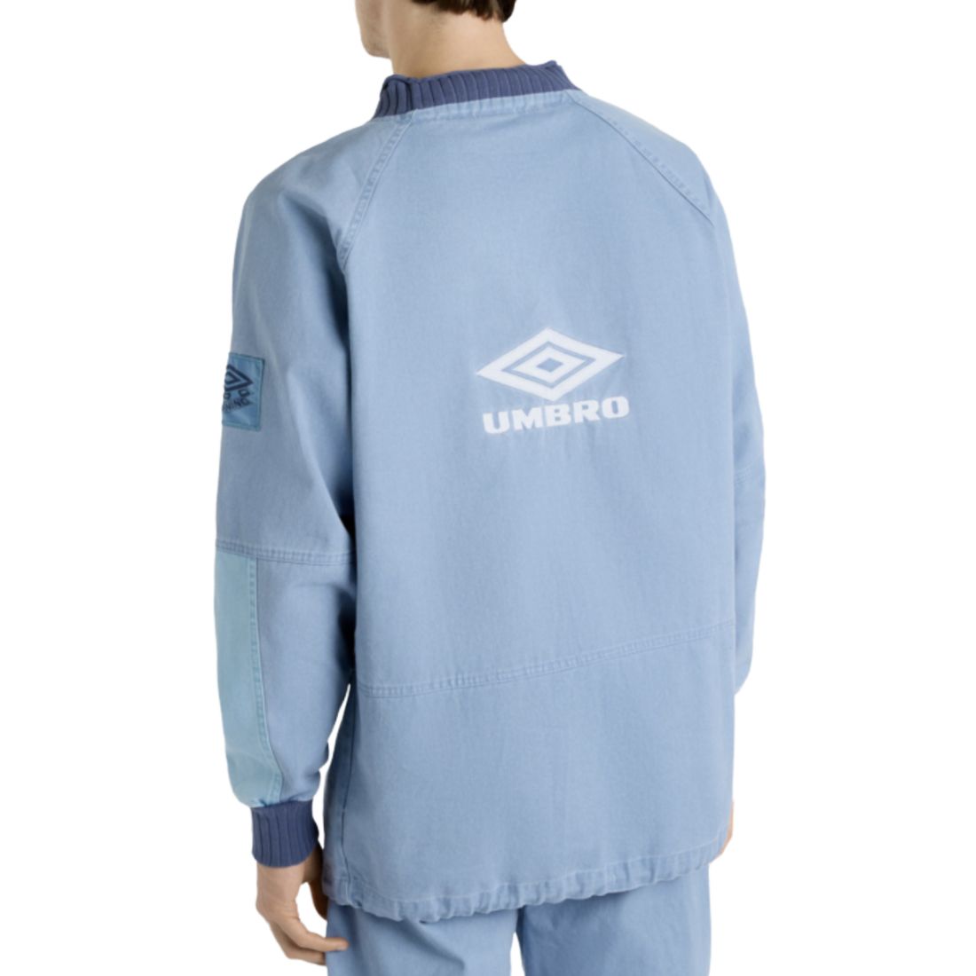 Iconic Drill Men's Longsleeve Round Neck Blue 56086U-NG8