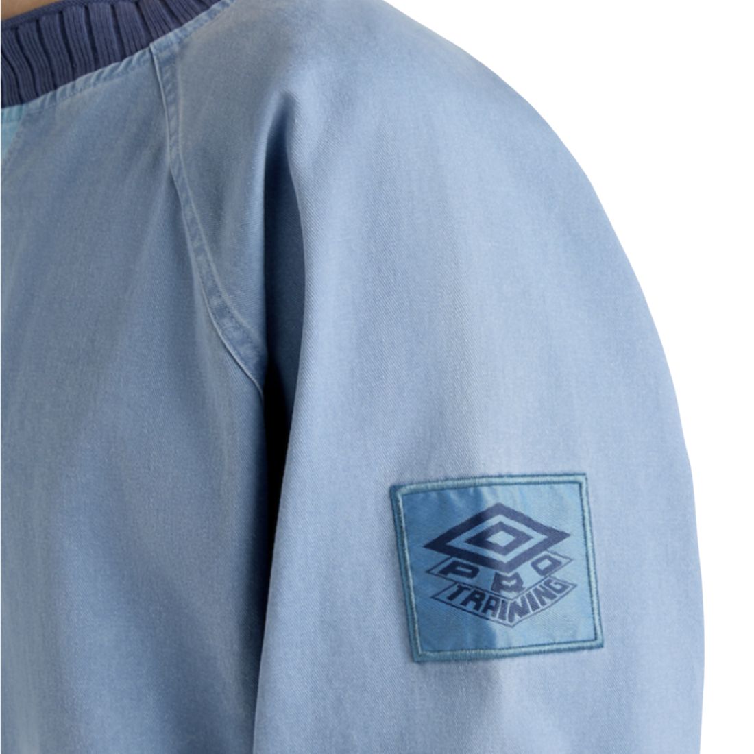 Iconic Drill Men's Longsleeve Round Neck Blue 56086U-NG8
