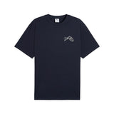 Graphics Hotel Relaxed Men's Round Neck Navy 629636 16
