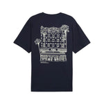 Graphics Hotel Relaxed Men's Round Neck Navy 629636 16