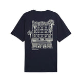Graphics Hotel Relaxed Men's Round Neck Navy 629636 16