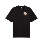 Graphics Hotel Relaxed Men's Round Neck Black 629639 01