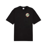 Graphics Hotel Relaxed Men's Round Neck Black 629639 01