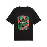 Graphics Hotel Relaxed Men's Round Neck Black 629639 01