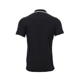 Essential Elevated Collar Tipping Men's Polo Tee Black 691473 01
