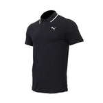 Essential Elevated Collar Tipping Men's Polo Tee Black 691473 01