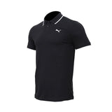 Essential Elevated Collar Tipping Men's Polo Tee Black 691473 01