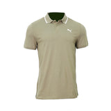 Essential Elevated Collar Tipping Men's Polo Tee Beige 691473 81