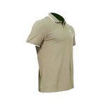 Essential Elevated Collar Tipping Men's Polo Tee Beige 691473 81