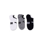 No Show Footie Unisex's Casual Socks Multi Colors-White & Grey & Black- 3 Pairs 701221139003
