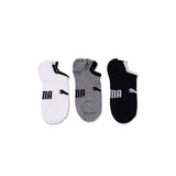 No Show Footie Unisex's Casual Socks Multi Colors-White & Grey & Black- 3 Pairs 701221139003