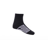 Unisex's Quarter Casual Socks Multi Color 2 Pairs Black & Grey- 701234115001