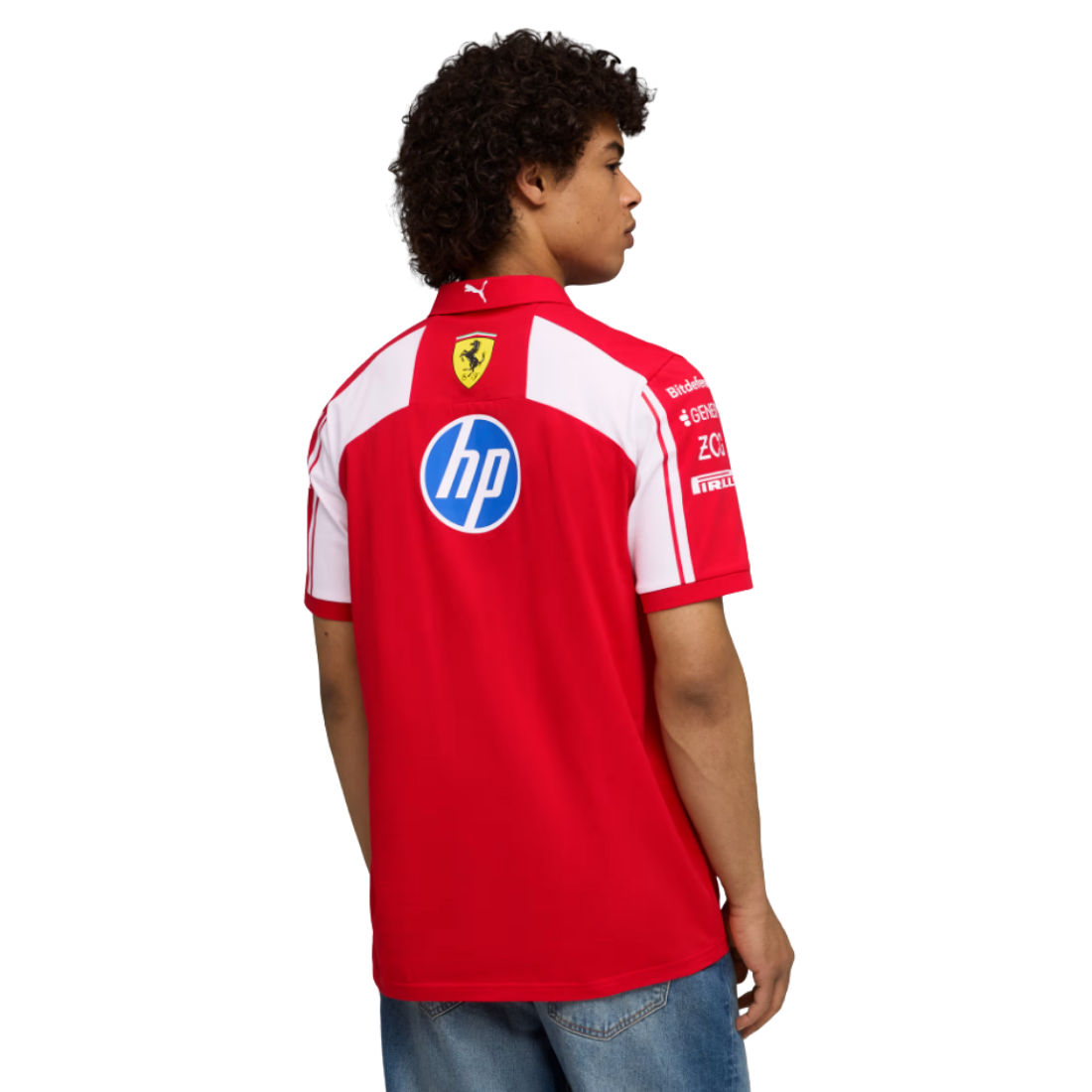 Scuderia Ferrari Polo Men Replica Jersey Red 713829 01
