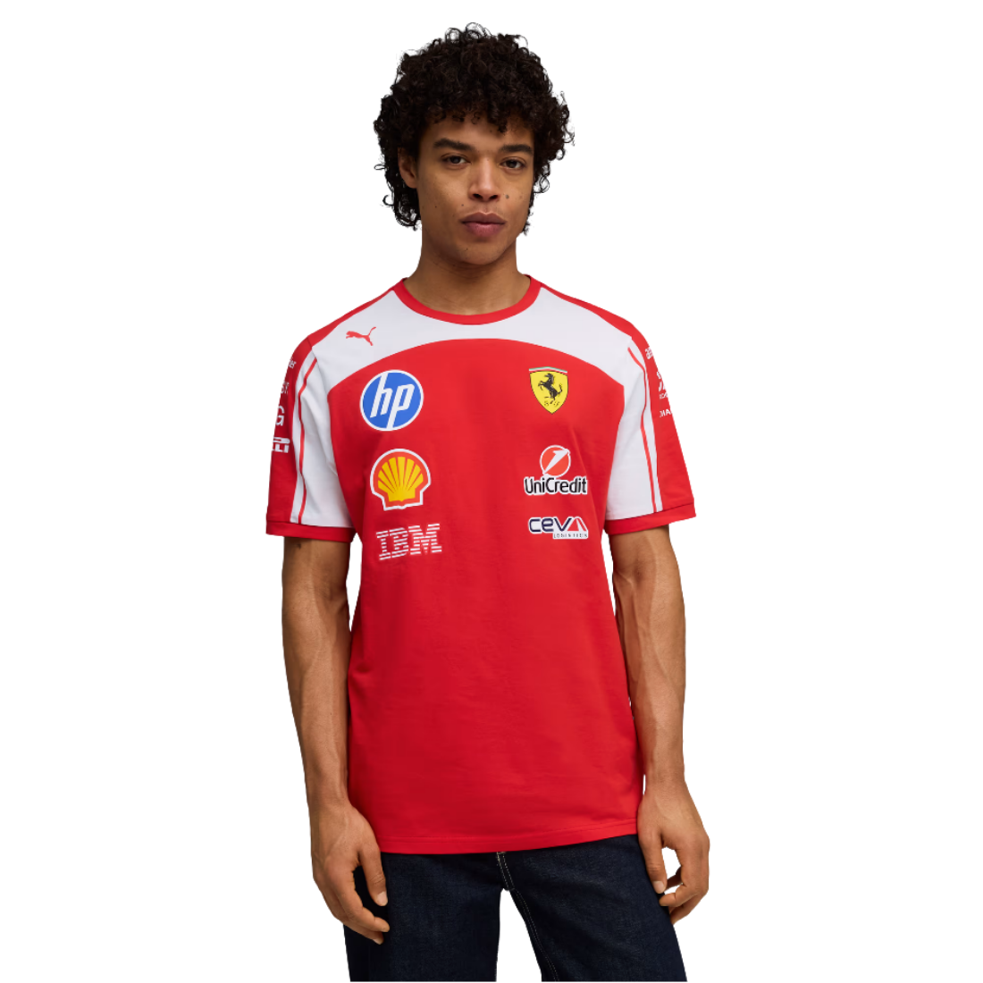 Scuderia Ferrari Tee Men Replica Jersey Red 713831 01