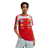 PUMA Scuderia Ferrari junior replica jersey in red with sponsor logos