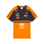 PUMA McLaren junior replica jersey in orange and black with sponsor logos