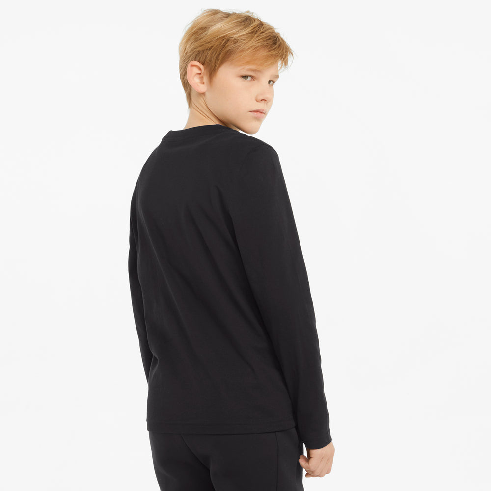 ACTIVE SPORTS BOY'S LONG SLEEVE GRAPHIC TEES JR BLACK