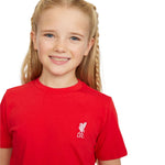 Liverpool FC Liverbird Embroidered Junior Round Neck Red A23VD14