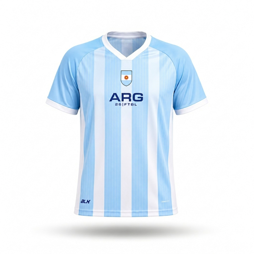 Argentina World Cup 2026 Junior Boy Jersey Blue HA03036606