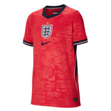 Junior Size Red sports jersey with a logo on a white background