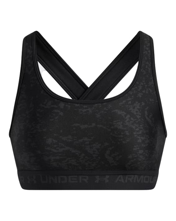 Medium Support Women's Crossback Mid Printed Sports Bra Black 1361042-013