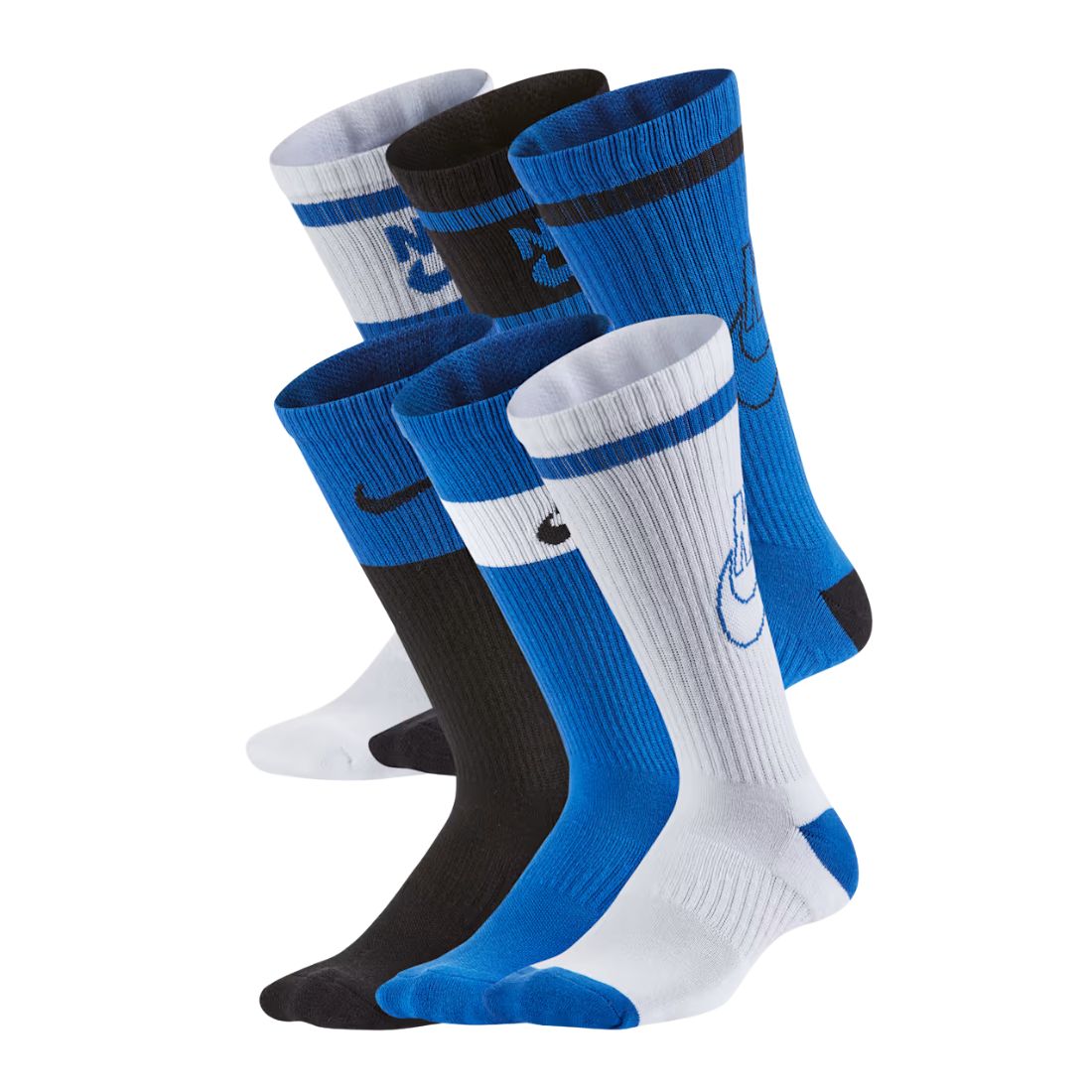 Crew Junior Casual Socks Multi (6 Pairs) CK7302-903