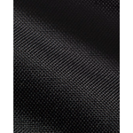 A close-up of a black woven fabric texture with a fine diagonal pattern.