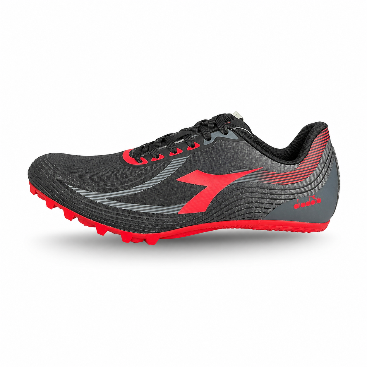 DIADORA Vincere Men Spike Shoes Black DSSE8281-BLK_2 sports shoes for men with durable outsole, lightweight design, and comfortable fit for training.