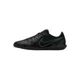 Black running shoe on a white background