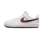 Nike Court Borough Low Recraft Little Kids' Shoes White Maroon
