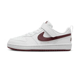 Nike Court Borough Low Recraft Little Kids' Shoes White Maroon
