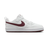 Nike Court Borough Low Recraft Little Kids' Shoes White Maroon