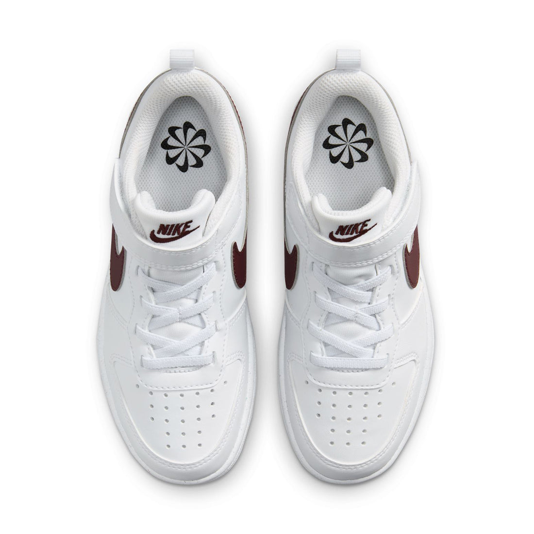 Nike Court Borough Low Recraft Little Kids' Shoes White Maroon