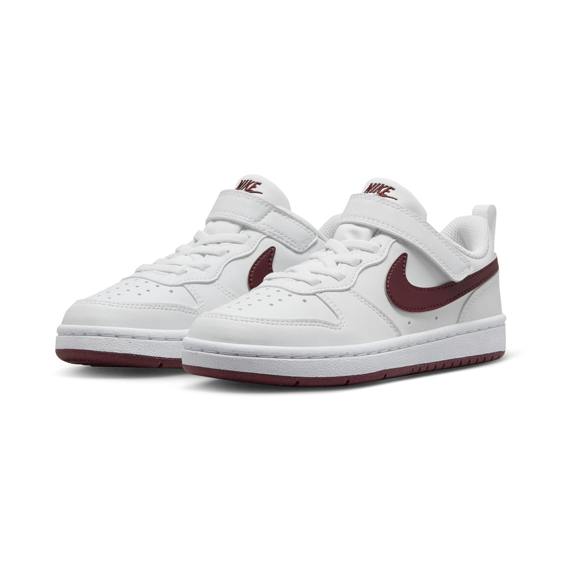 Nike Court Borough Low Recraft Little Kids' Shoes White Maroon