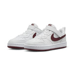 Nike Court Borough Low Recraft Little Kids' Shoes White Maroon