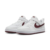 Nike Court Borough Low Recraft Little Kids' Shoes White Maroon