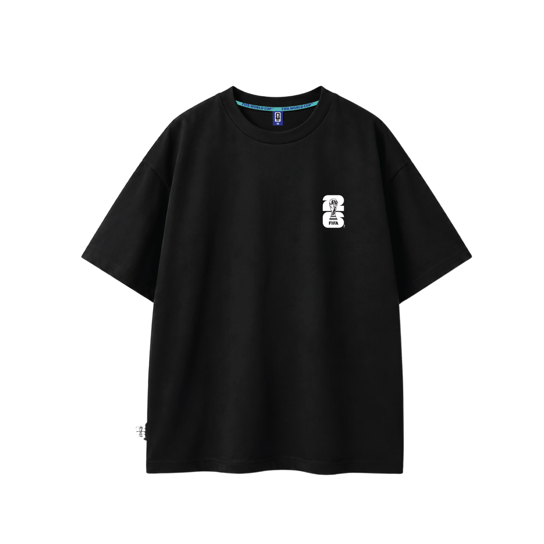 Oversize Men S/S Round Neck Black EST1107-1-BLK