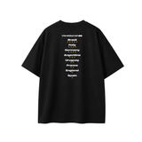 Oversize Men S/S Round Neck Black EST1107-1-BLK