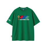 Oversize Men S/S Round Neck Green EST1108-3-GRN