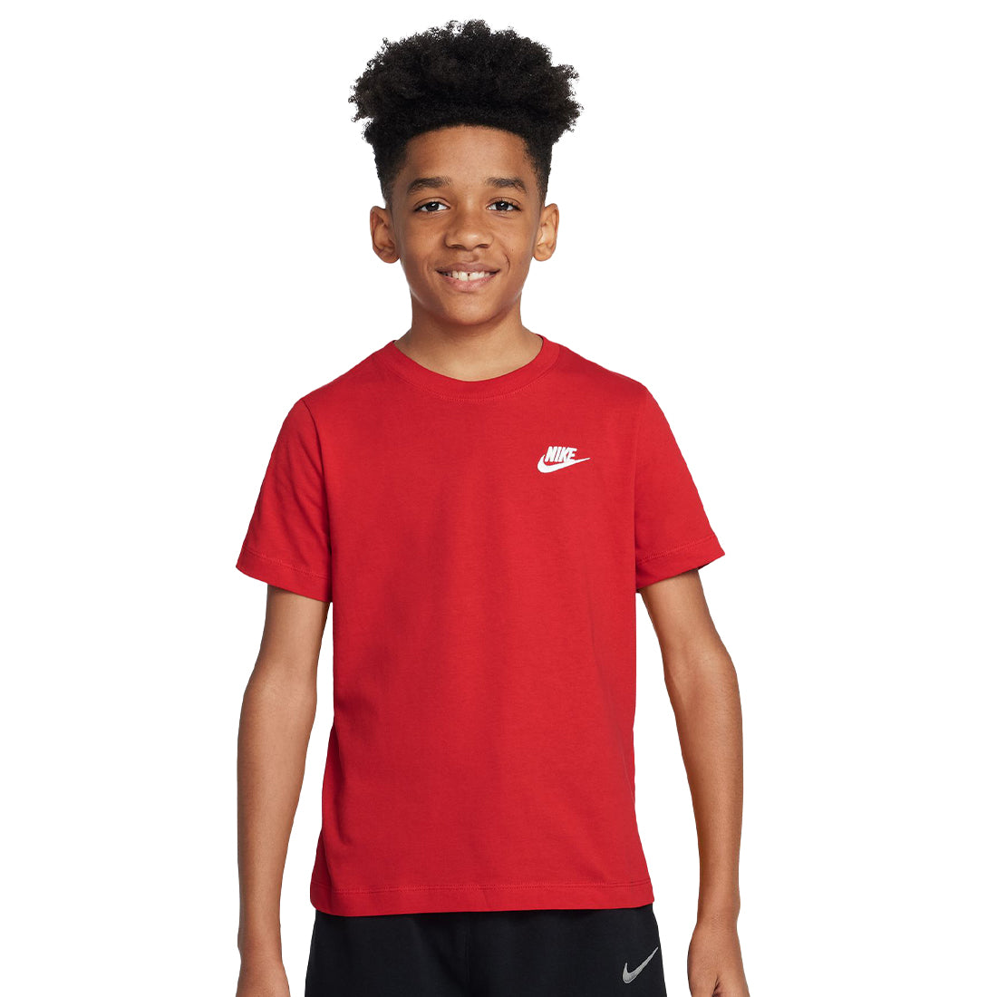 Nike Sportswear Roudneck Junior Boy'S Shirt Red FZ5177-657