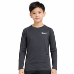 Junior's Long Sleeve Tight Top Black HA21001101