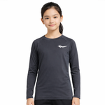 Junior's Long Sleeve Tight Top Black HA21001101