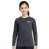 Junior's Long Sleeve Tight Top Black HA21001101