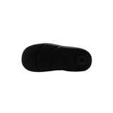 Black sneaker sole on a white background